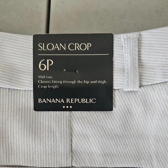Banana Republic White Sloan Crop Pants - Picture 3 of 11